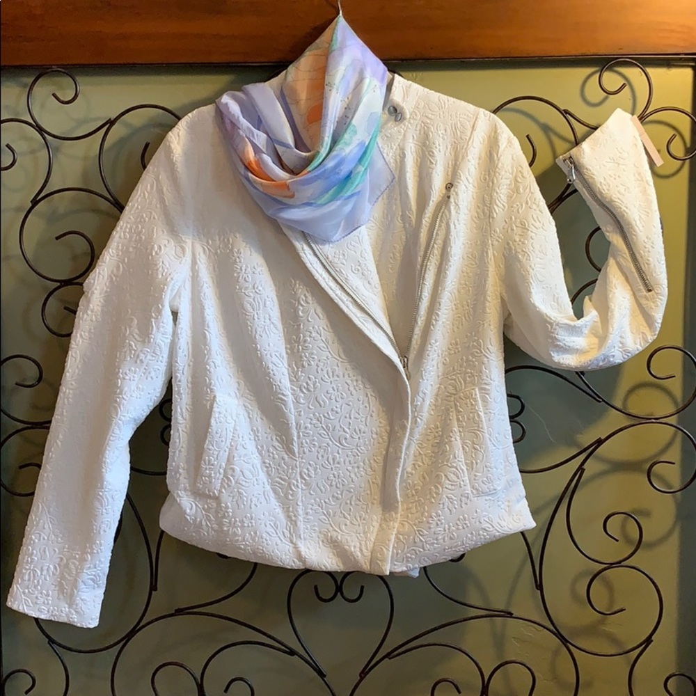 NWT White Moto Jacket/Blazer